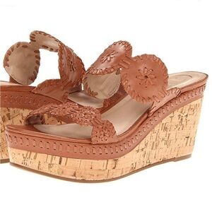 Jack Rogers Leigh Cognac Wedge Sandal